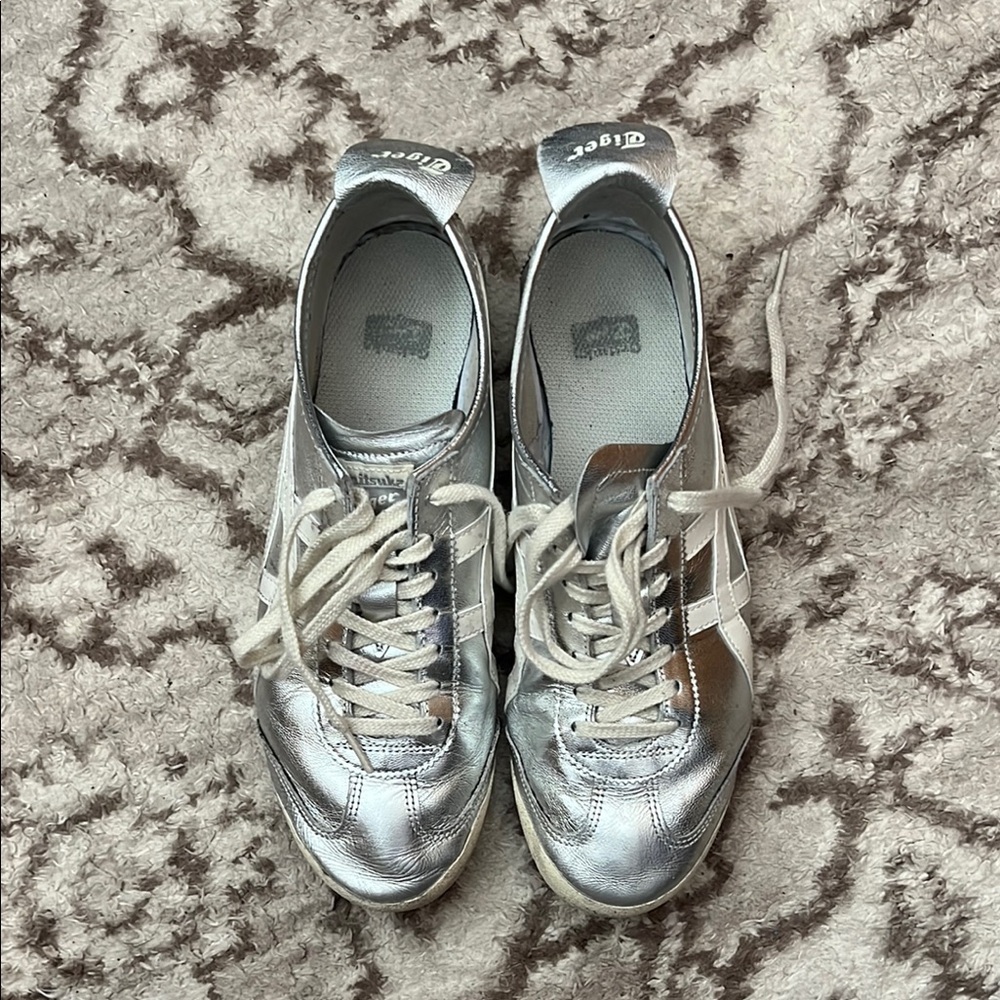 Onitsuka Tiger Silver Sneakers